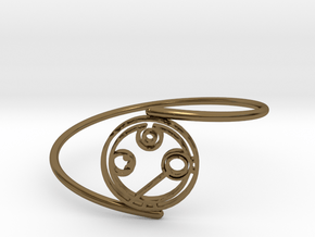 Annabel - Bracelet Thin Spiral in Polished Bronze
