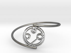 Annabel - Bracelet Thin Spiral in Fine Detail Polished Silver