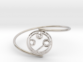 Annabel - Bracelet Thin Spiral in Rhodium Plated Brass