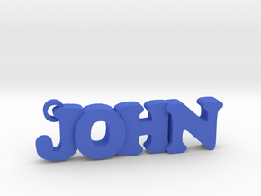 JOHN (Keychain - Pendant) in Blue Processed Versatile Plastic