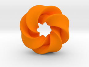 0169 8-Torus [2-2-2-1] (2.5cm) in Orange Processed Versatile Plastic
