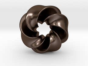 0169 8-Torus [2-2-2-1] (2.5cm) in Polished Bronze Steel