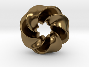 0169 8-Torus [2-2-2-1] (2.5cm) in Polished Bronze