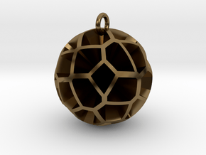 Voronoi Sphere 3 in Polished Bronze