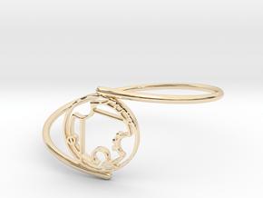 Grace - Bracelet Thin Spiral in 14k Gold Plated Brass