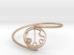 Gabrielle - Bracelet Thin Spiral in 14k Rose Gold Plated Brass