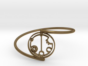 Gabrielle - Bracelet Thin Spiral in Polished Bronze