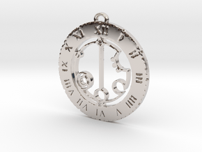 Gabrielle - Pendant in Rhodium Plated Brass