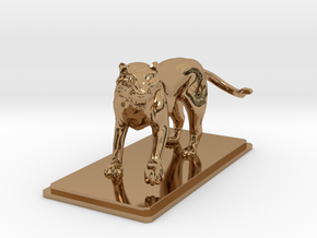 Tiger figure in Polished Brass