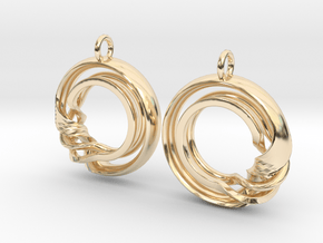 Ear-Rings-Fantasy-07 in 14k Gold Plated Brass