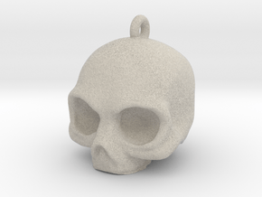 Skull Pendant in Natural Sandstone