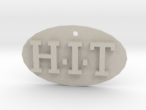 H.I.T key chain  (High Intensity Program) in Natural Sandstone