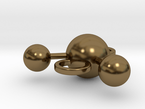 water molecule bead in Polished Bronze