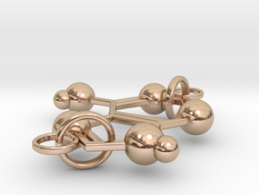 Adenine(double Ring) in 14k Rose Gold Plated Brass