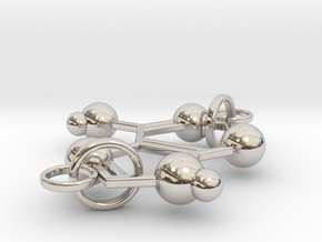 Adenine(double Ring) in Rhodium Plated Brass