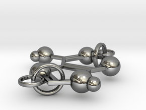 Adenine(double Ring) in Fine Detail Polished Silver