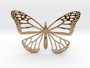 Smooth Monarch Pendant in Polished Brass