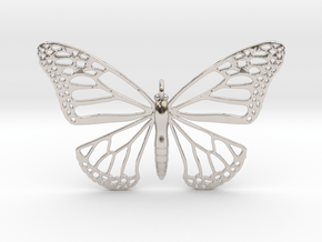 Strong Monarch Pendant in Rhodium Plated Brass