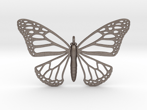 Strong Monarch Pendant in Polished Bronzed Silver Steel