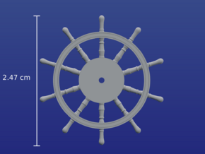 1:72 HMS Victory Ships Wheel in Smooth Fine Detail Plastic