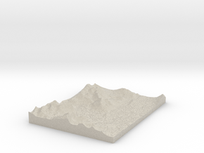 Model of Hogue Island in Natural Sandstone