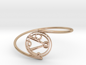 Emily - Bracelet Thin Spiral in 14k Rose Gold Plated Brass