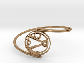 Emily - Bracelet Thin Spiral in Polished Brass