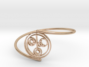 Nicole - Bracelet Thin Spiral in 14k Rose Gold Plated Brass