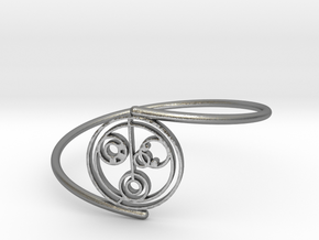 Nicole - Bracelet Thin Spiral in Natural Silver