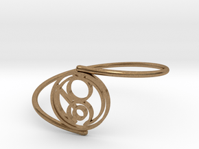 Gina - Bracelet Thin Spiral in Natural Brass