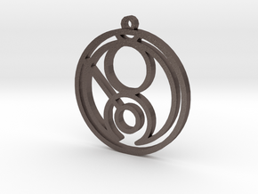 Gina - Necklace in Polished Bronzed Silver Steel