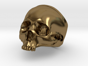 The "Ct Skull Ring" in Polished Bronze