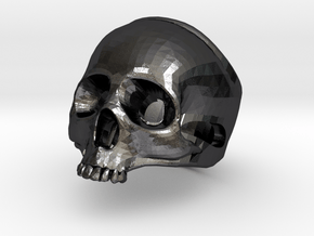 The "Ct Skull Ring" in Polished and Bronzed Black Steel