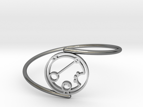Darian - Bracelet Thin Spiral in Fine Detail Polished Silver