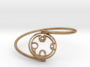 Kayden - Bracelet Thin Spiral in Polished Brass