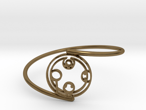 Kayden - Bracelet Thin Spiral in Polished Bronze