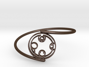 Kayden - Bracelet Thin Spiral in Polished Bronze Steel