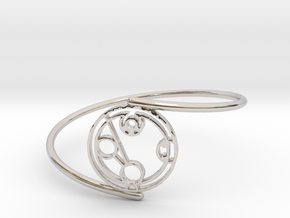 Hayden - Bracelet Thin Spiral in Rhodium Plated Brass