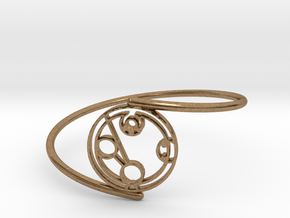 Hayden - Bracelet Thin Spiral in Natural Brass