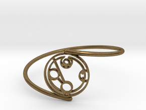 Hayden - Bracelet Thin Spiral in Natural Bronze