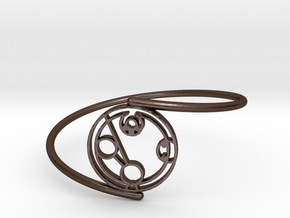 Hayden - Bracelet Thin Spiral in Polished Bronze Steel