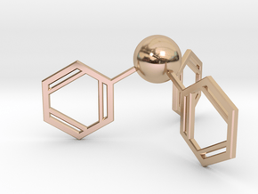 Triphenylphosphine in 14k Rose Gold Plated Brass