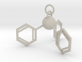 Triphenylphosphine(ring added) in Natural Sandstone