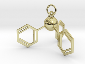Triphenylphosphine(ring added) in 18k Gold Plated Brass