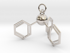 Triphenylphosphine(ring added) in Rhodium Plated Brass