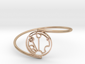 Stephen - Bracelet Thin Spiral in 14k Rose Gold Plated Brass