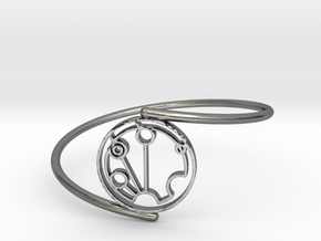 Stephen - Bracelet Thin Spiral in Polished Silver