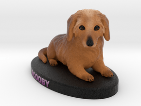 Custom Dog Figurine - Scooby in Full Color Sandstone