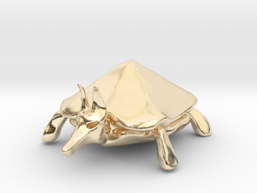 Otherworldly Turtle #2 in 14K Yellow Gold
