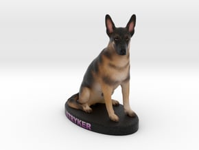 Custom Dog Figurine - Stryker in Full Color Sandstone
